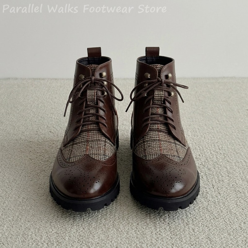Men'S Shoes Smart - Botines de tobillo con cordones, estilo