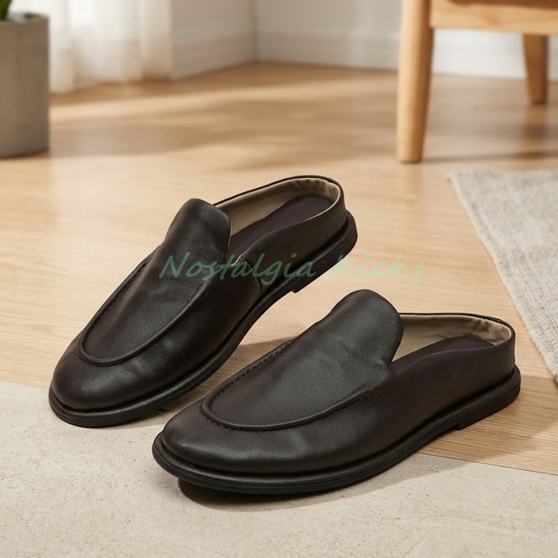 Mules de cuero para hombre, si - Men'S Shoes Smart reseña y precio