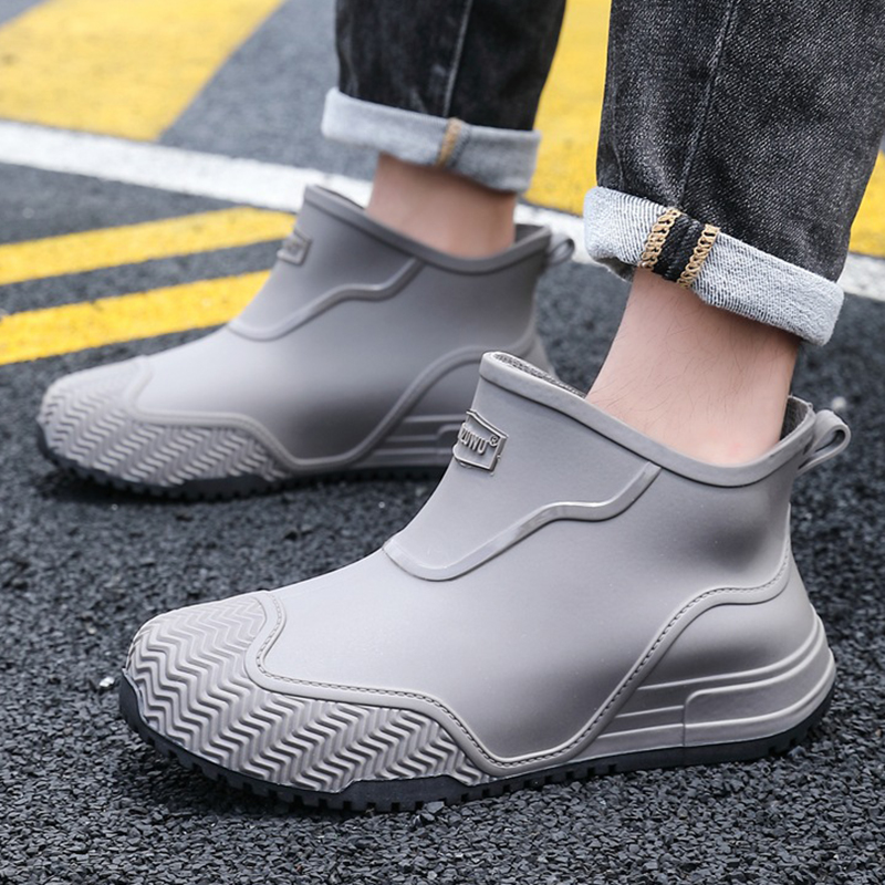 Nuevas botas cortas de lluvia  - Men'S Shoes Water Resistant reseña y precio