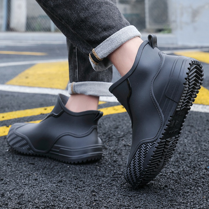 Nuevas botas cortas de lluvia  - Men'S Shoes Water Resistant reseña y precio